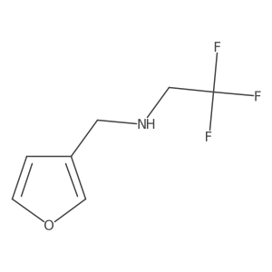 2,2,2-trifluoro-N-(furan-3-ylmethyl)ethan-1-amine结构式