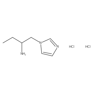 [1-(1H-Imidazol-1-ylmethyl)propyl]amine dihydrochloride结构式