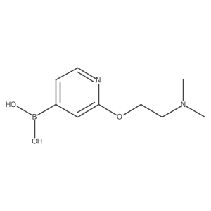 [2-(2-Dimethylamino-ethoxy)-4-pyridinyl]-boronic acid结构式