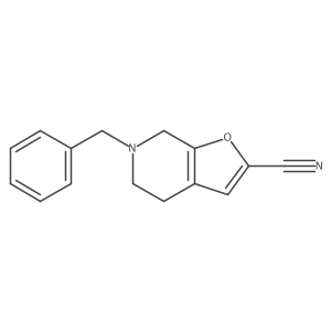 6-Benzyl-4,5,6,7-tetrahydrofuro[2,3-C]pyridine-2-carbonitrile结构式