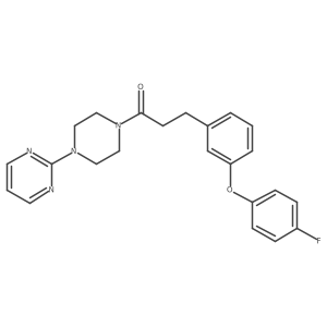 3-[3-(4-fluorophenoxy)phenyl]-1-(4-pyrimidin-2-ylpiperazin-1-yl)propan-1-one Structure