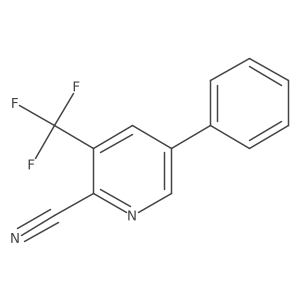 2-Cyano-5-phenyl-3-(trifluoromethyl)pyridine Structure