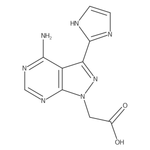 2-(4-amino-3-(1H-imidazol-2-yl)-1H-pyrazolo[3,4-d]pyrimidin-1-yl)acetic acid Structure