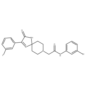 N-(3-bromophenyl)-2-[2-(3-fluorophenyl)-3-oxo-1,4,8-triazaspiro[4.5]dec-1-en-8-yl]acetamide Structure