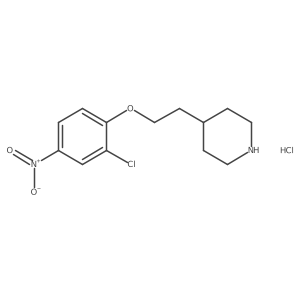 4-[2-(2-Chloro-4-nitrophenoxy)ethyl]piperidine hydrochloride结构式