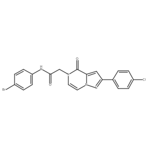 N-(4-bromophenyl)-2-[2-(4-chlorophenyl)-4-oxopyrazolo[1,5-a]pyrazin-5(4H)-yl]acetamide Structure