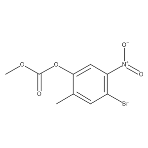 4-Bromo-2-methyl-5-nitrophenyl methyl carbonate结构式