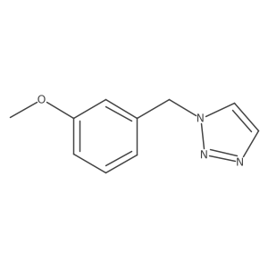 1-[(3-methoxyphenyl)methyl]triazole Structure