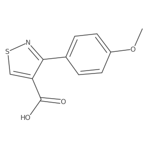 3-(4-Methoxyphenyl)isothiazole-4-carboxylic acid结构式