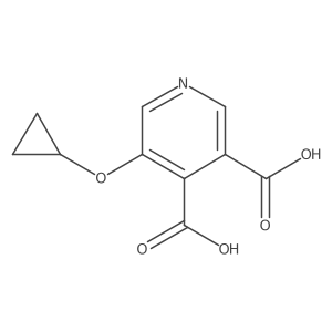 5-Cyclopropoxypyridine-3,4-dicarboxylic acid结构式