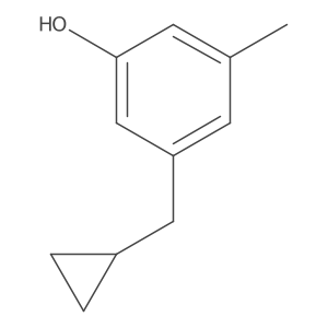 3-(Cyclopropylmethyl)-5-methylphenol Structure