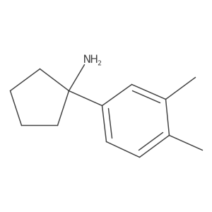 1-(3,4-Dimethylphenyl)cyclopentan-1-amine Structure