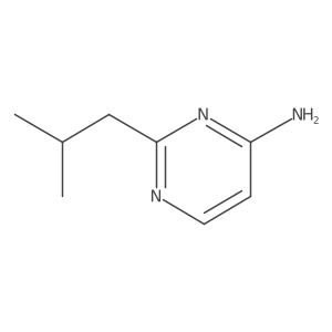 2-(2-Methylpropyl)pyrimidin-4-amine结构式