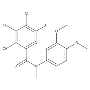3,4,5,6-tetrachloro-N-(3,4-dimethoxyphenyl)-N-methylpyridine-2-carboxamide Structure