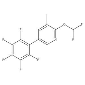 2-(Difluoromethoxy)-3-methyl-5-(perfluorophenyl)pyridine结构式