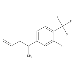 (S)-1-(3-Chloro-4-(trifluoromethyl)phenyl)but-3-en-1-amine结构式