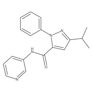 1-phenyl-3-(propan-2-yl)-N-(pyridin-3-yl)-1H-pyrazole-5-carboxamide结构式