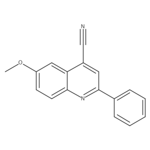6-Methoxy-2-phenylquinoline-4-carbonitrile结构式