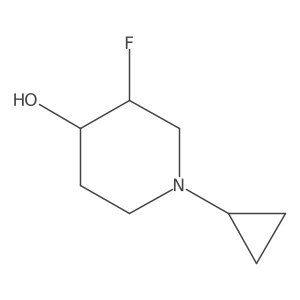 1-Cyclopropyl-3-fluoro-piperidin-4-OL Structure