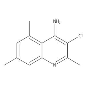 4-Amino-3-chloro-2,5,7-trimethylquinoline Structure