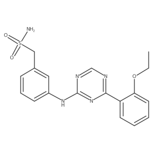 3-[(4-(2-Ethoxyphenyl)-1,3,5-triazin-2-yl)amino]benzenemethanesulfonamide Structure