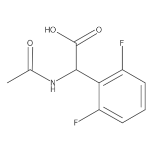 2-(2,6-Difluorophenyl)-2-acetamidoacetic acid结构式