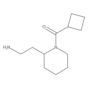 [2-(2-Aminoethyl)-1-piperidinyl]cyclobutylmethanone Structure