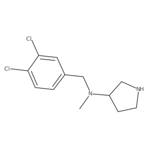 N-[(3,4-dichlorophenyl)methyl]-N-methylpyrrolidin-3-amine结构式