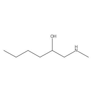 1-(Methylamino)hexan-2-ol结构式