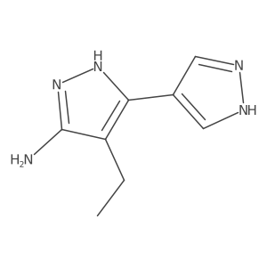 4-ethyl-3-(1H-pyrazol-4-yl)-1H-pyrazol-5-amine Structure