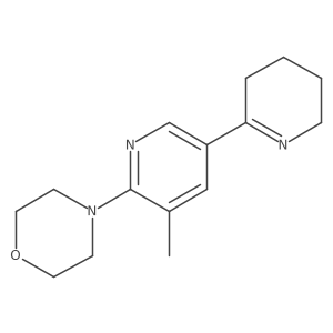 4-[3-methyl-5-(2,3,4,5-tetrahydropyridin-6-yl)-2-pyridyl]morpholine Structure