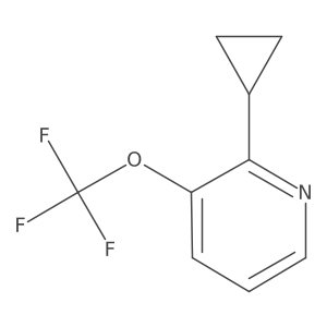 2-Cyclopropyl-3-(trifluoromethoxy)pyridine结构式