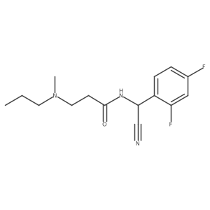 N-[cyano(2,4-difluorophenyl)methyl]-3-[methyl(propyl)amino]propanamide Structure