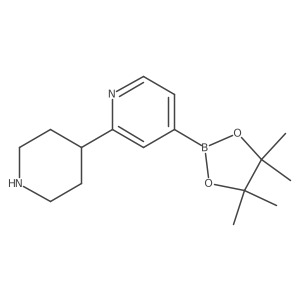 2-(Piperidin-4-YL)-4-(4,4,5,5-tetramethyl-1,3,2-dioxaborolan-2-YL)pyridine Structure