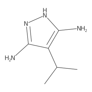 4-Isopropyl-1H-pyrazole-3,5-diamine结构式