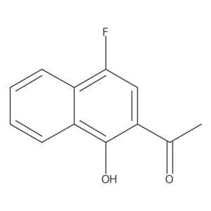 1-(4-Fluoro-1-hydroxy-2-naphthalenyl)ethanone Structure
