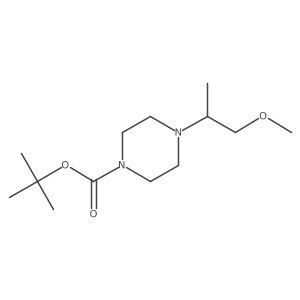 Tert-butyl 4-(1-methoxypropan-2-yl)piperazine-1-carboxylate Structure