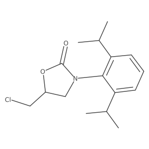 5-Chloromethyl-3-(2,6-diisopropyl-phenyl)-oxazolidin-2-one结构式