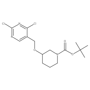 (R)-tert-butyl 3-((2,4-dichloropyrimidin-5-yl)methoxy)piperidine-1-carboxylate Structure
