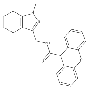 N-((1-methyl-4,5,6,7-tetrahydro-1H-indazol-3-yl)methyl)-9H-xanthene-9-carboxamide Structure