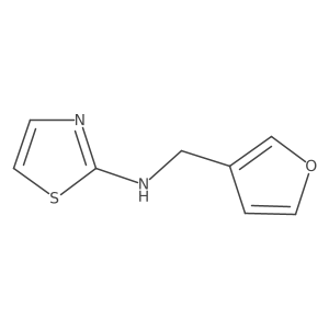 N-(furan-3-ylmethyl)-1,3-thiazol-2-amine结构式