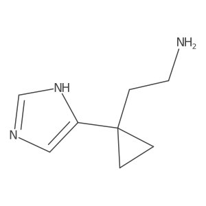 2-[1-(1H-imidazol-5-yl)cyclopropyl]ethan-1-amine结构式