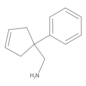 (1-Phenylcyclopent-3-en-1-yl)methanamine结构式