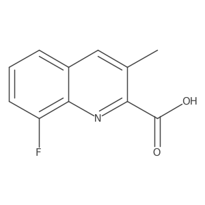 8-Fluoro-3-methylquinoline-2-carboxylic acid Structure