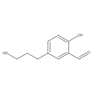 2-Hydroxy-5-(3-hydroxypropyl)benzaldehyde Structure
