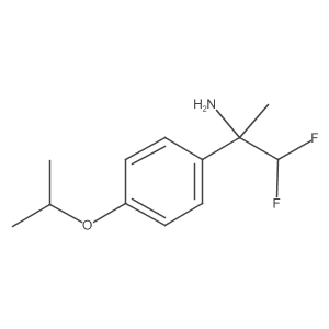 1,1-Difluoro-2-[4-(propan-2-yloxy)phenyl]propan-2-amine Structure