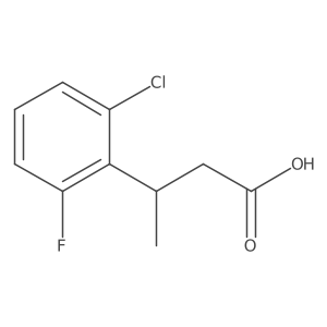 3-(2-Chloro-6-fluorophenyl)butanoic acid结构式