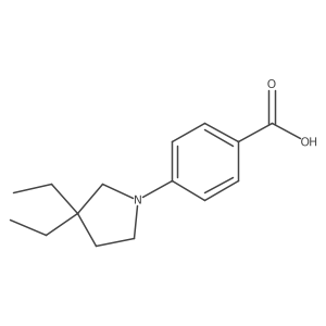 4-(3,3-Diethylpyrrolidin-1-YL)benzoic acid结构式