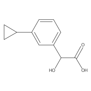 2-(3-Cyclopropylphenyl)-2-hydroxyacetic acid结构式