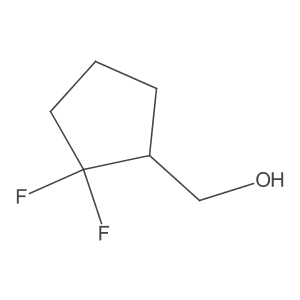 (2,2-Difluorocyclopentyl)methanol结构式